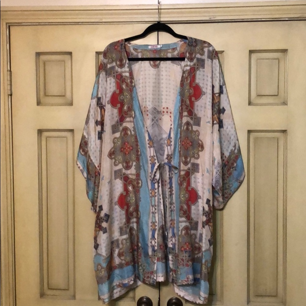 Johnny Was Silk Kimono Jacket